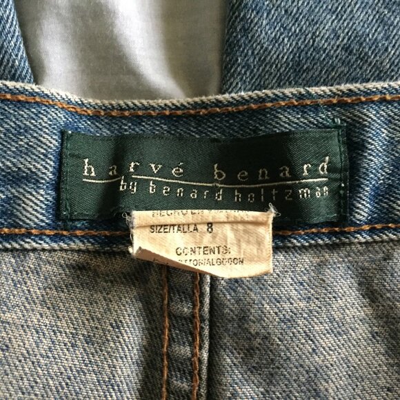 VTG Sz 8 High Waisted Jeans Harve Bernard, Denim, 70s, 80s, Mom Jeans, Seamwork - Picture 6 of 9